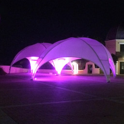 Medium crossover partytent zwart